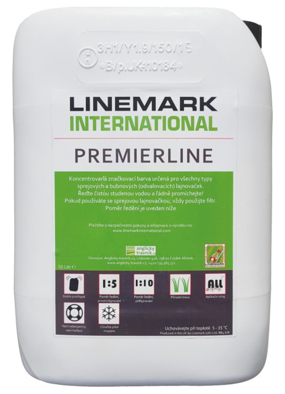 Potřeby pro lajnování LINEMARK – lajnovačky iGO a barvy PremierLine/Impact